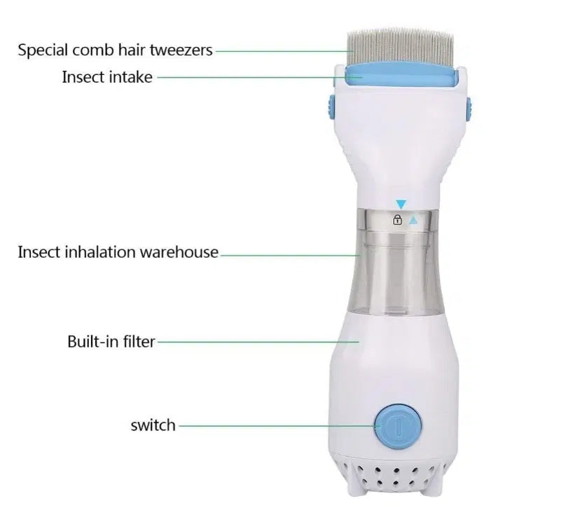 Electrical Chemical Free Head Lice Treatment Removal Comb